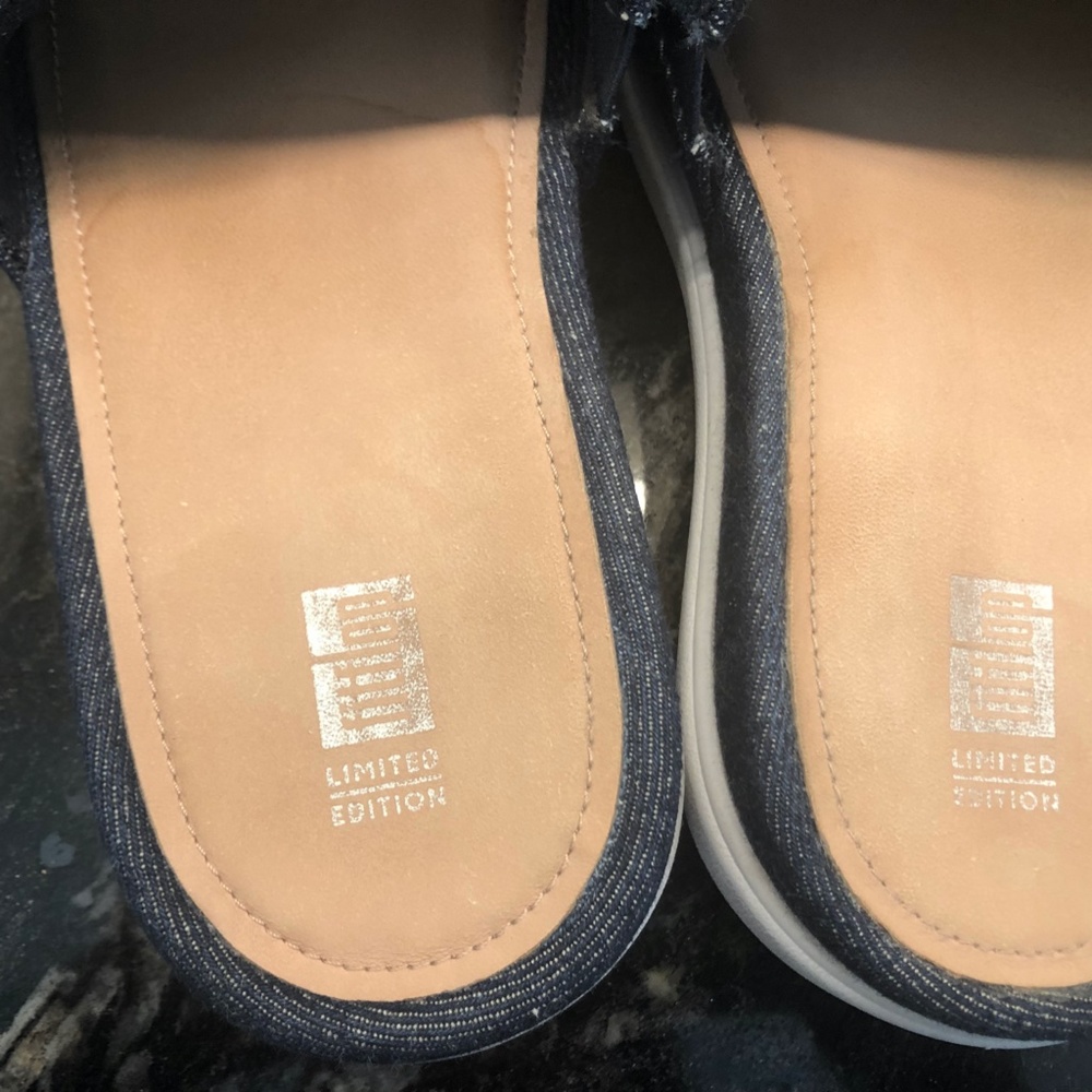 Fitflop Women Sandal Loosh Luxe Slide Size 6 Blue Denim - Picture 7 of 10